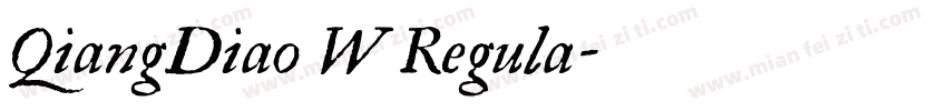QiangDiao W Regula字体转换